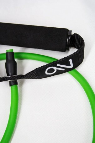 Эспандер с ручками 7/6 Latex Resistance Band Tube green