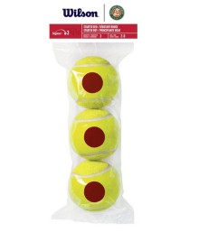 Мячи теннисные WILSON ROLAND GARROS Red (3)
